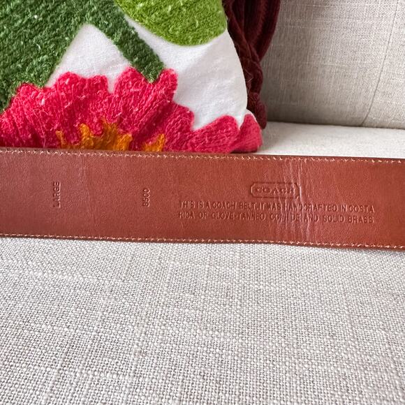 Vintage British Tan Wide Coach Belt Size Large - Picture 6 of 10